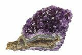 Dark Purple, Amethyst Crystal Cluster - Uruguay #122088-1